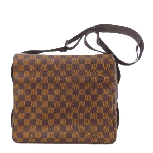 Louis Vuitton N45255 Naviglio Shoulder Bag in Damier Canvas for Women